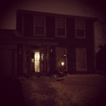 Our house, winter night