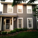 Our house, May, early evening