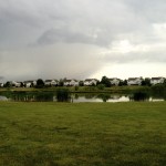 Rain Over Townhomes