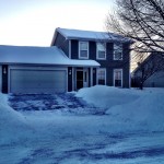 Our house, February morning